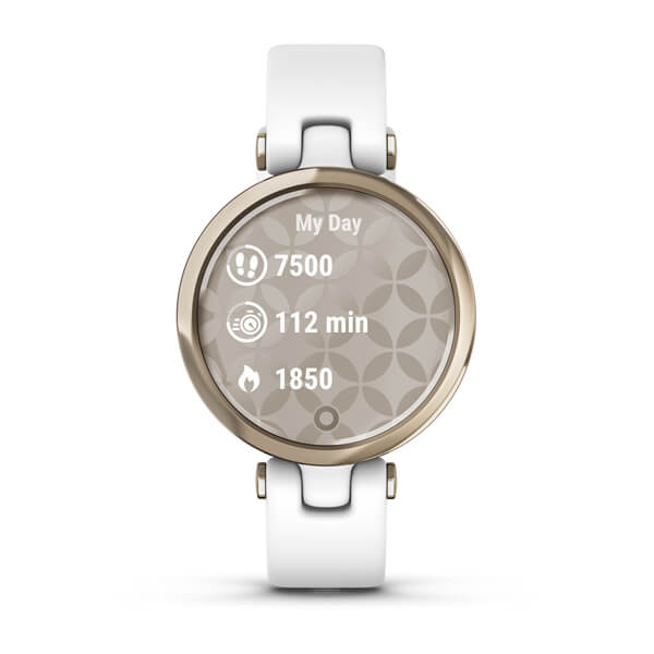 Aktiivsuskell Garmin Lily Sport - Cream Gold/White