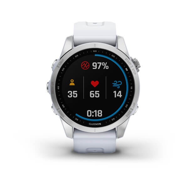 Spordikell fenix 7S Standard - Silver with Whitestone Band