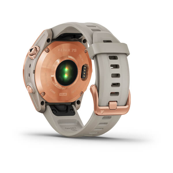 Spordikell fenix 7S Solar - Rose Gold Light Sand Band