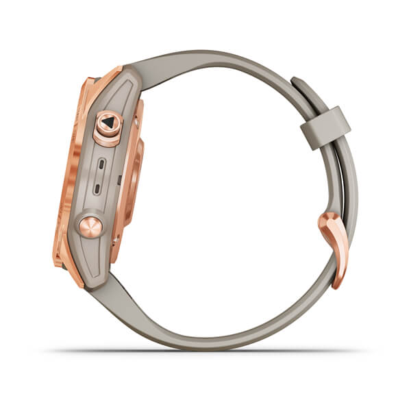 Spordikell fenix 7S Solar - Rose Gold Light Sand Band