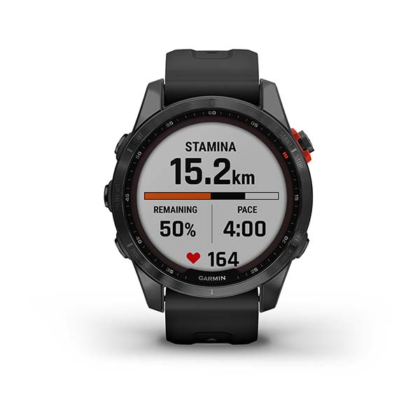 Spordikell fenix 7S Solar - Slate Gray Black Band