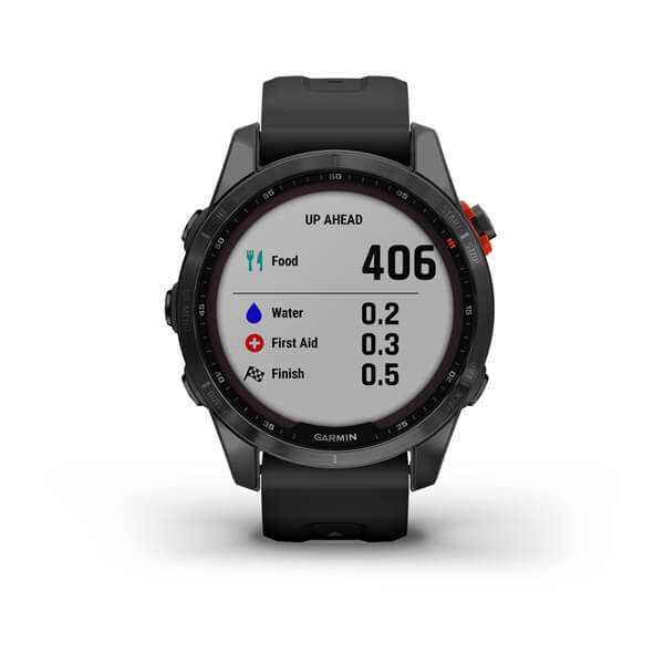 Spordikell fenix 7S Solar - Slate Gray Black Band