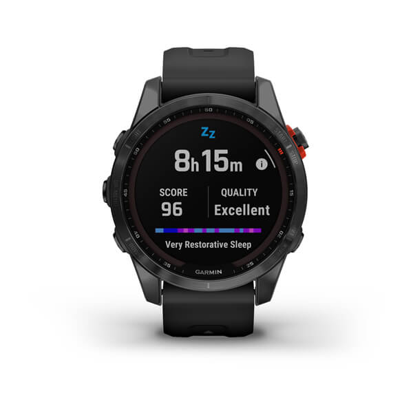 Spordikell fenix 7S Solar - Slate Gray Black Band