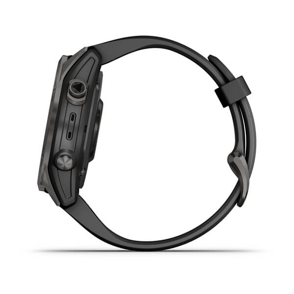 Spordikell fenix 7S Sapphire Solar - Carbon Gray DLC Ti Black Band