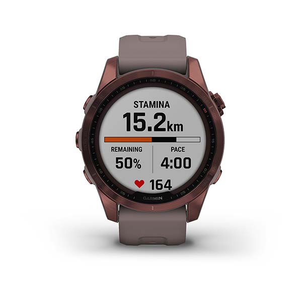Spordikell fenix 7S Sapphire Solar - Dark Bronze Ti Shale Gray Band
