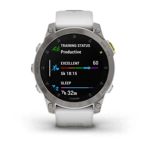 Spordikell epix (Gen 2) Sapphire - White Titanium