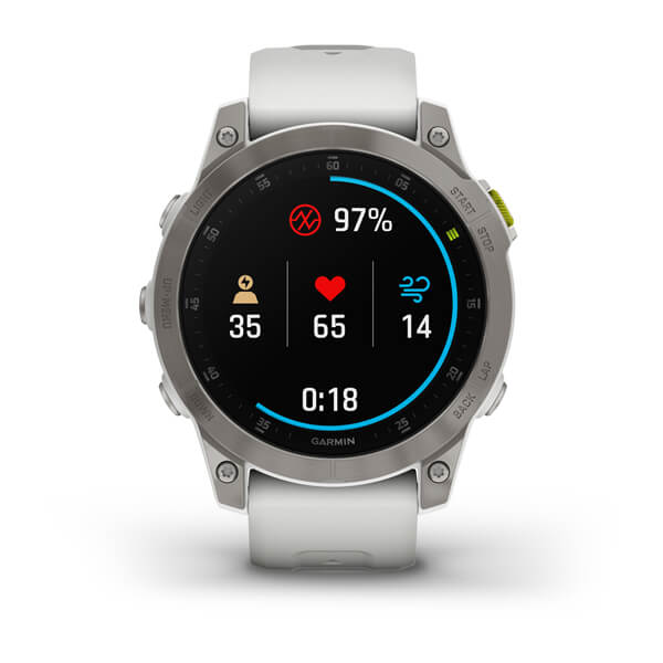 Spordikell epix (Gen 2) Sapphire - White Titanium