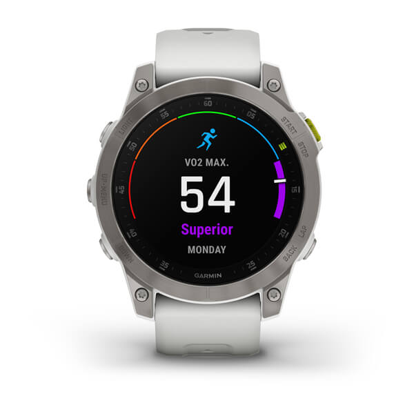 Spordikell epix (Gen 2) Sapphire - White Titanium