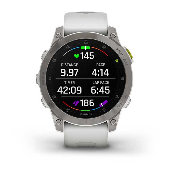 Spordikell epix (Gen 2) Sapphire - White Titanium