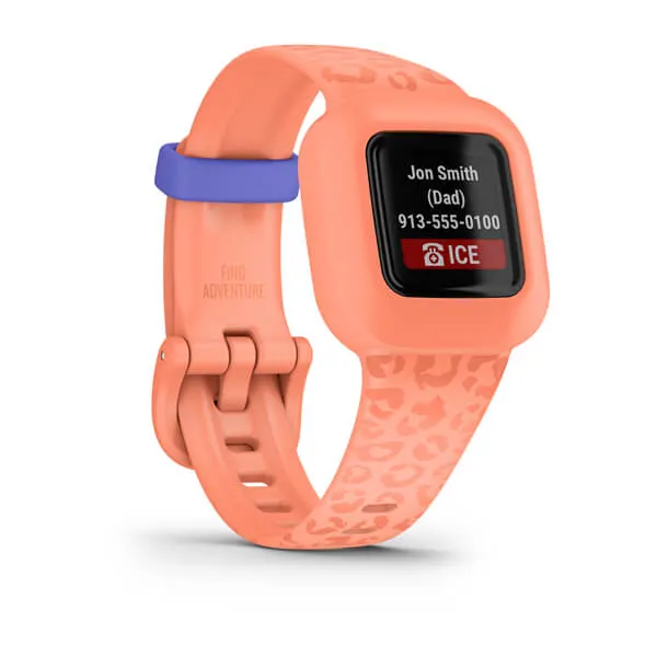 Aktiivsuskell vivofit jr. 3 Peach Leopard