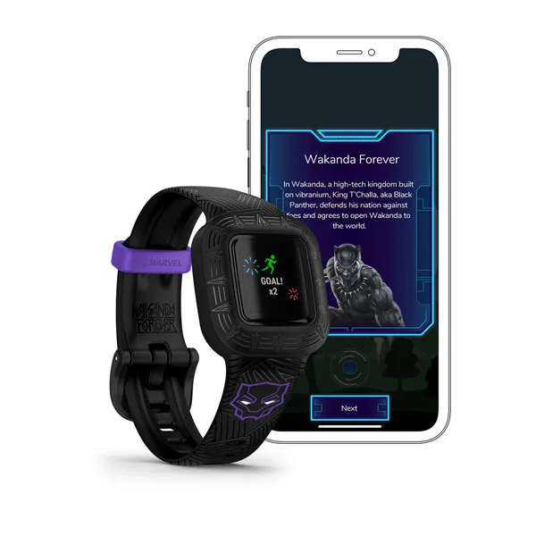 Aktiivsuskell vivofit jr. 3 Black Panther Special Ed.