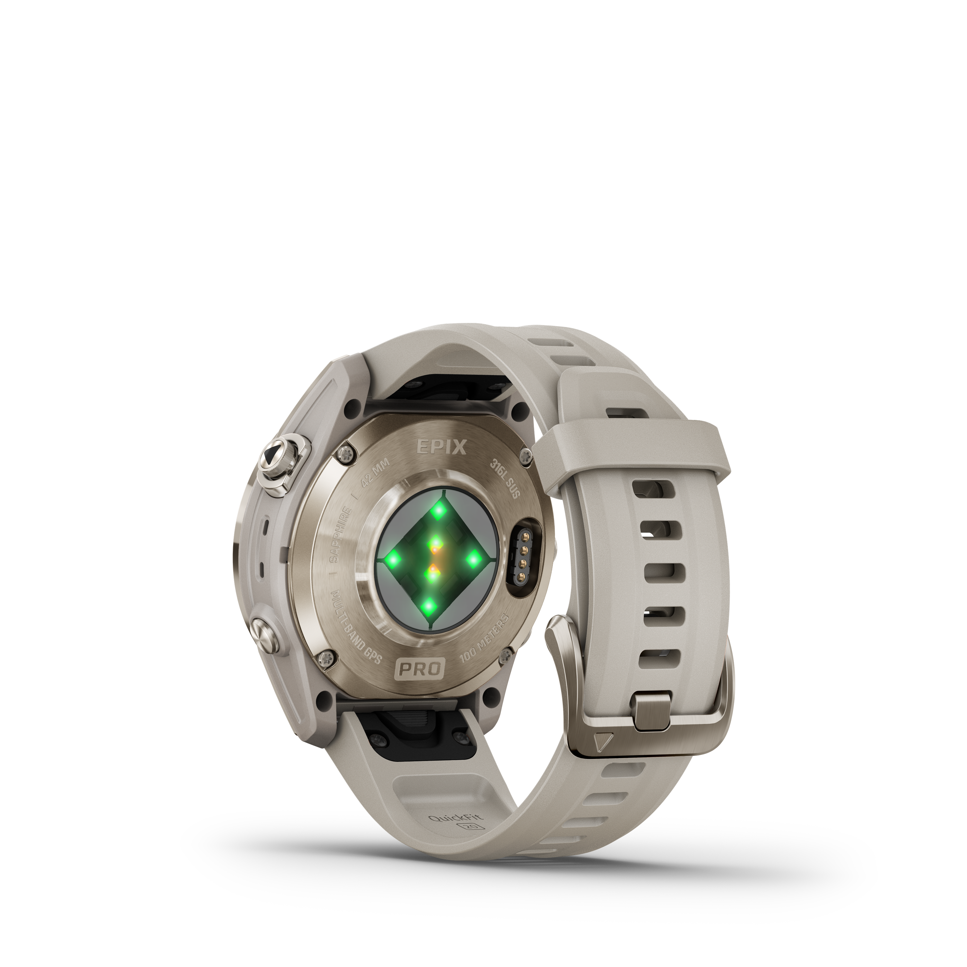 Spordikell epix (Gen2) PRO 42mm Sapphire Soft Gold