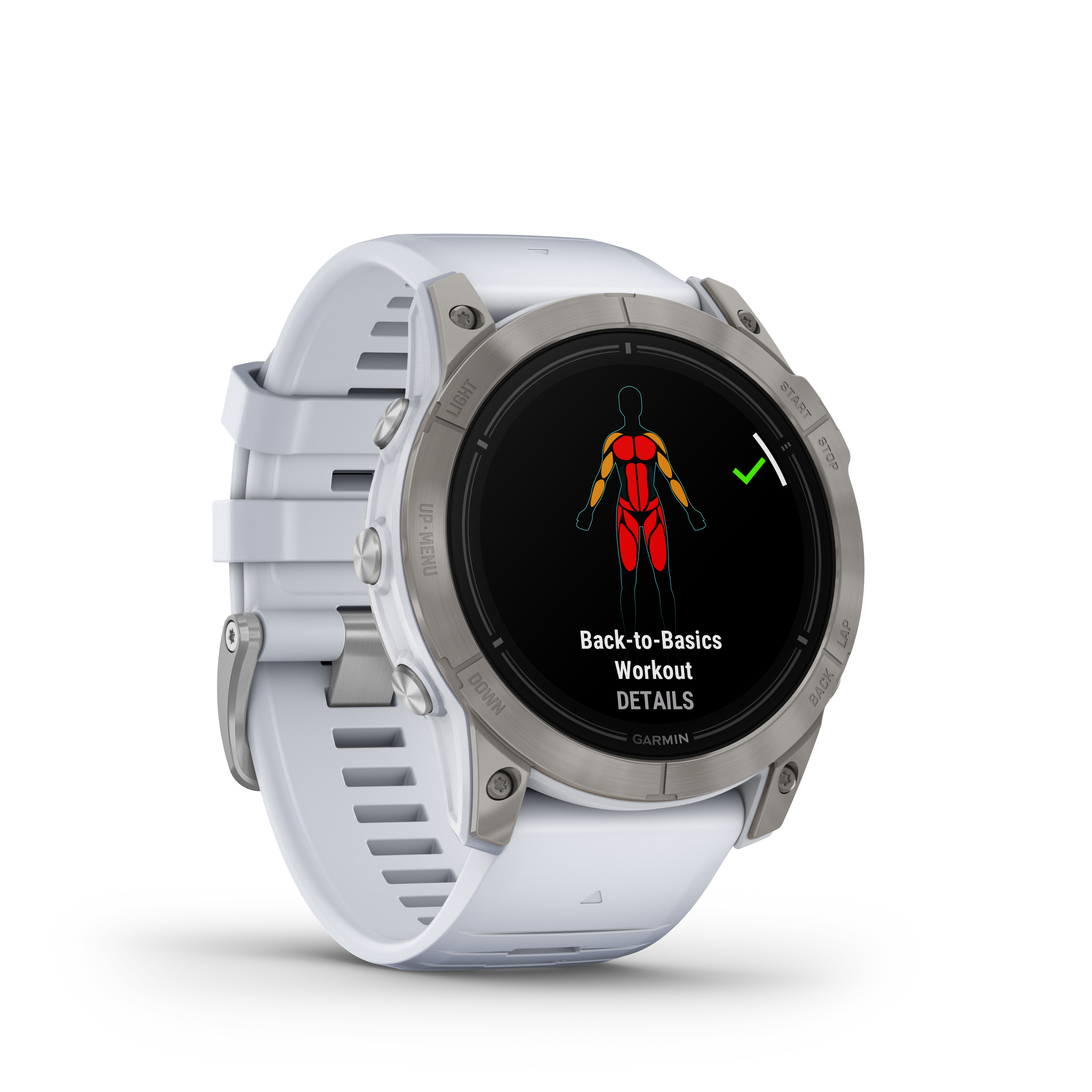Spordikell epix (Gen2) PRO 51mm Sapphire Ti Whitestone