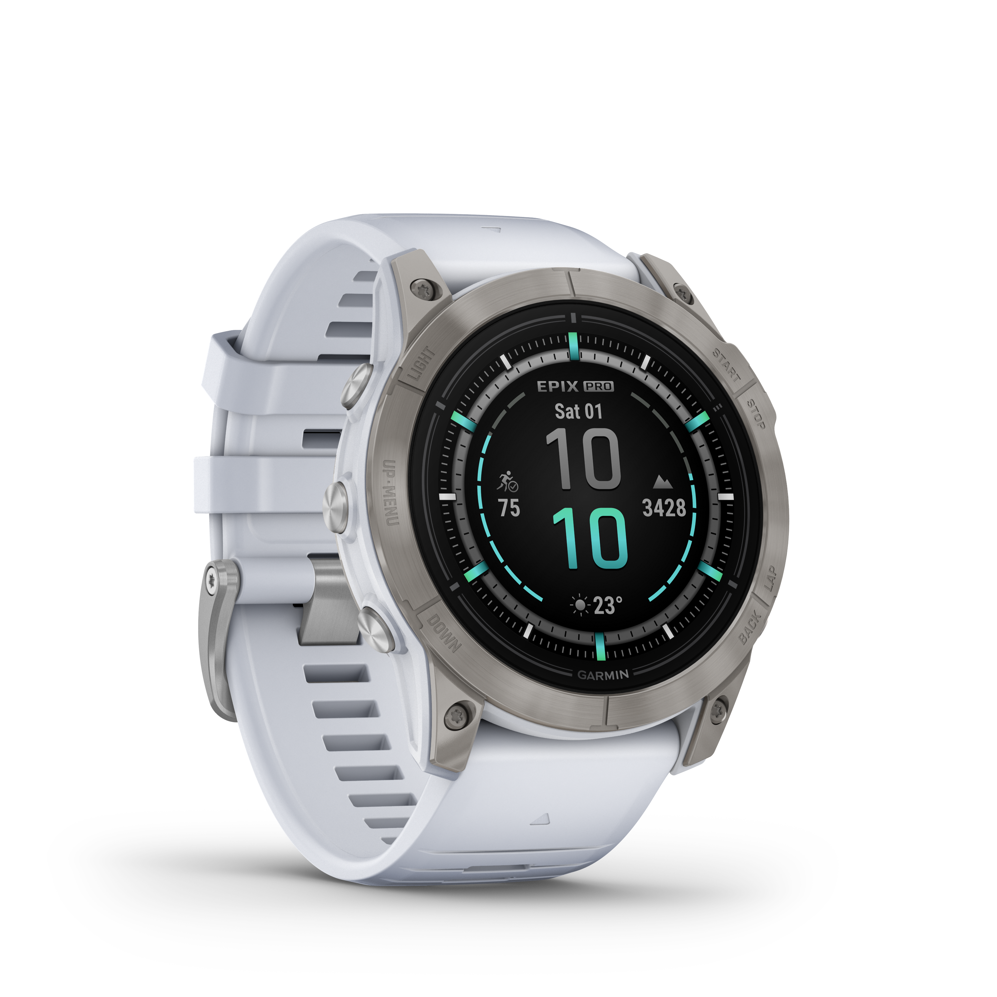 Spordikell epix (Gen2) PRO 51mm Sapphire Ti Whitestone