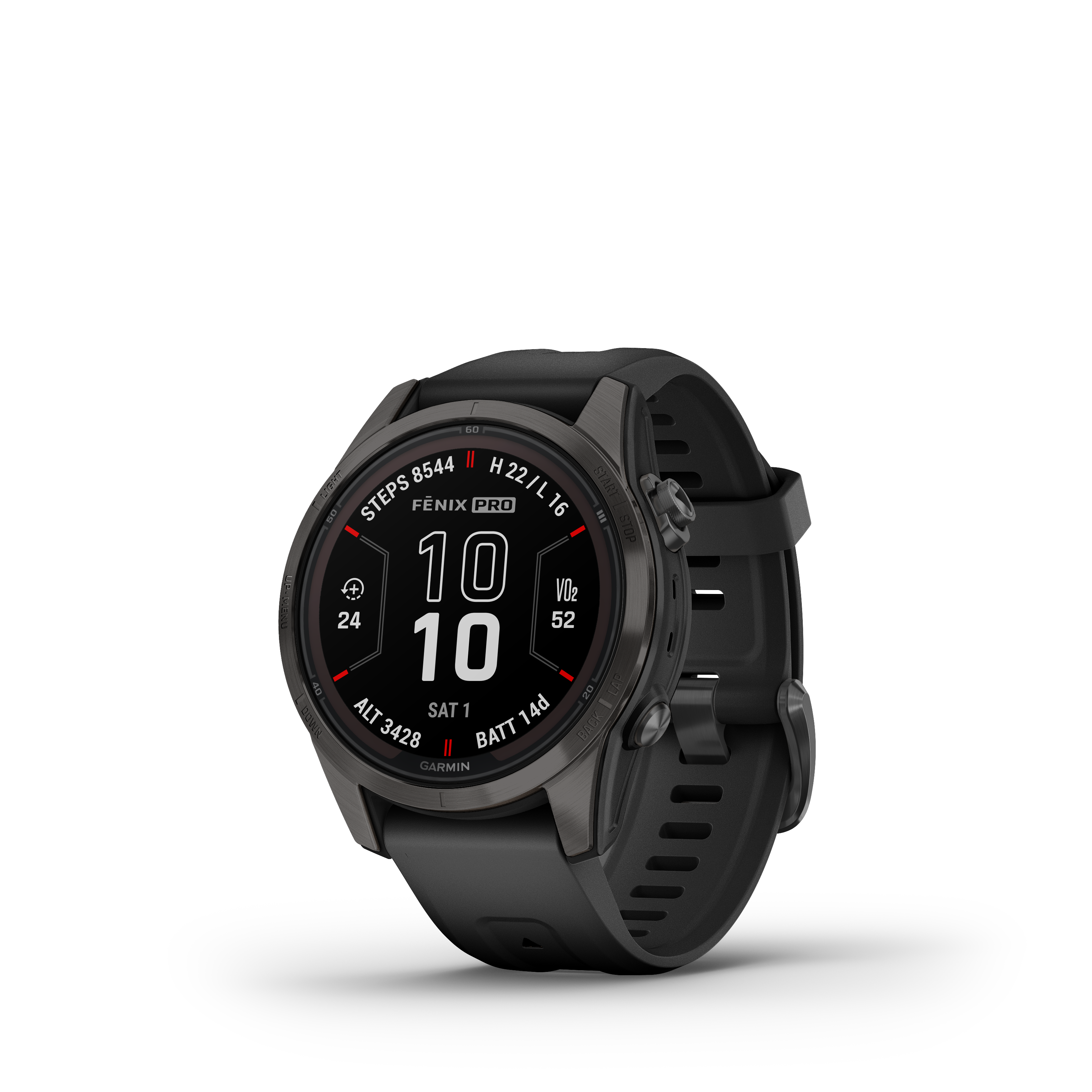Spordikell fenix 7S PRO Solar Sapphire - Ti Carbon Gray