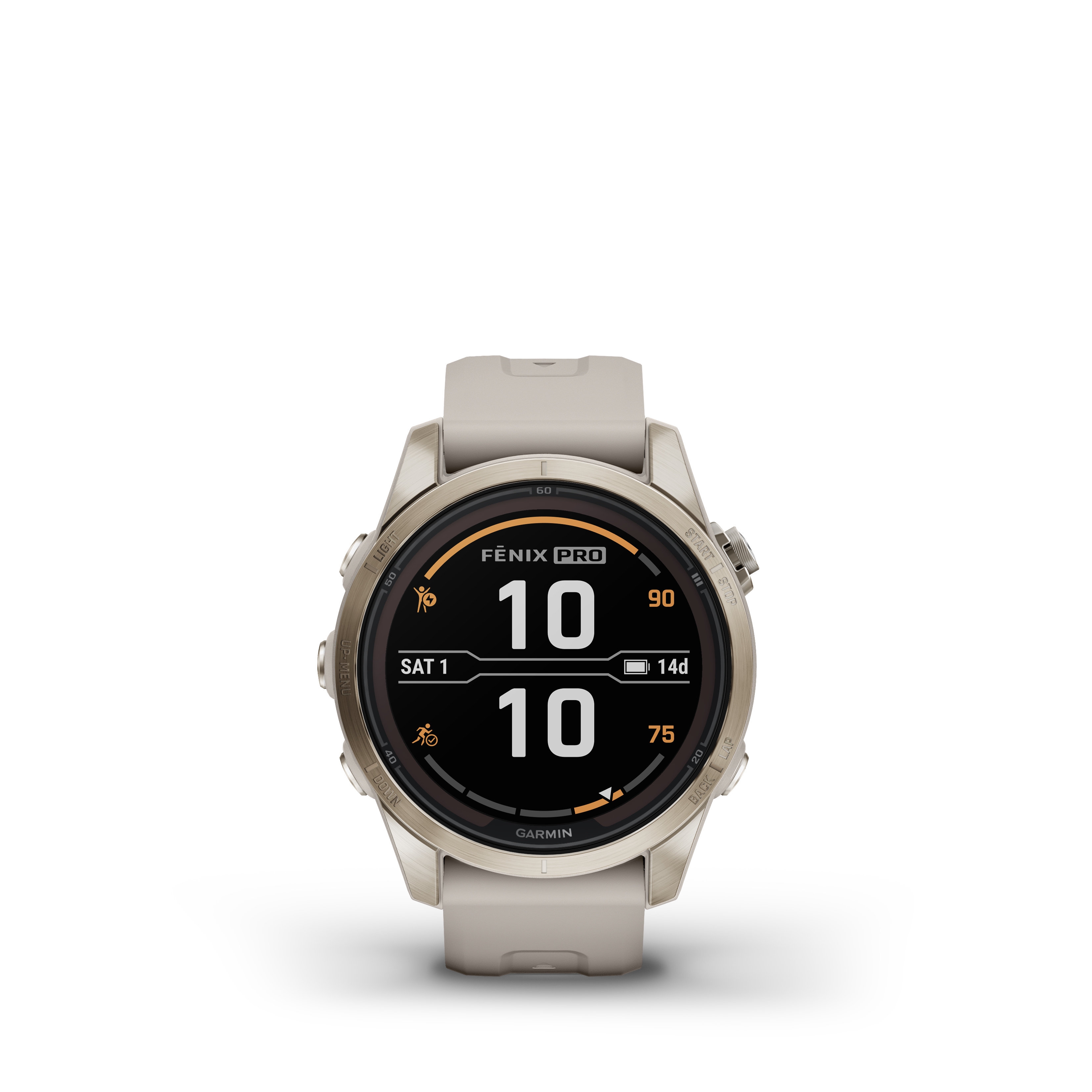 Spordikell fenix 7S PRO Solar Sapphire - Soft Gold Sand