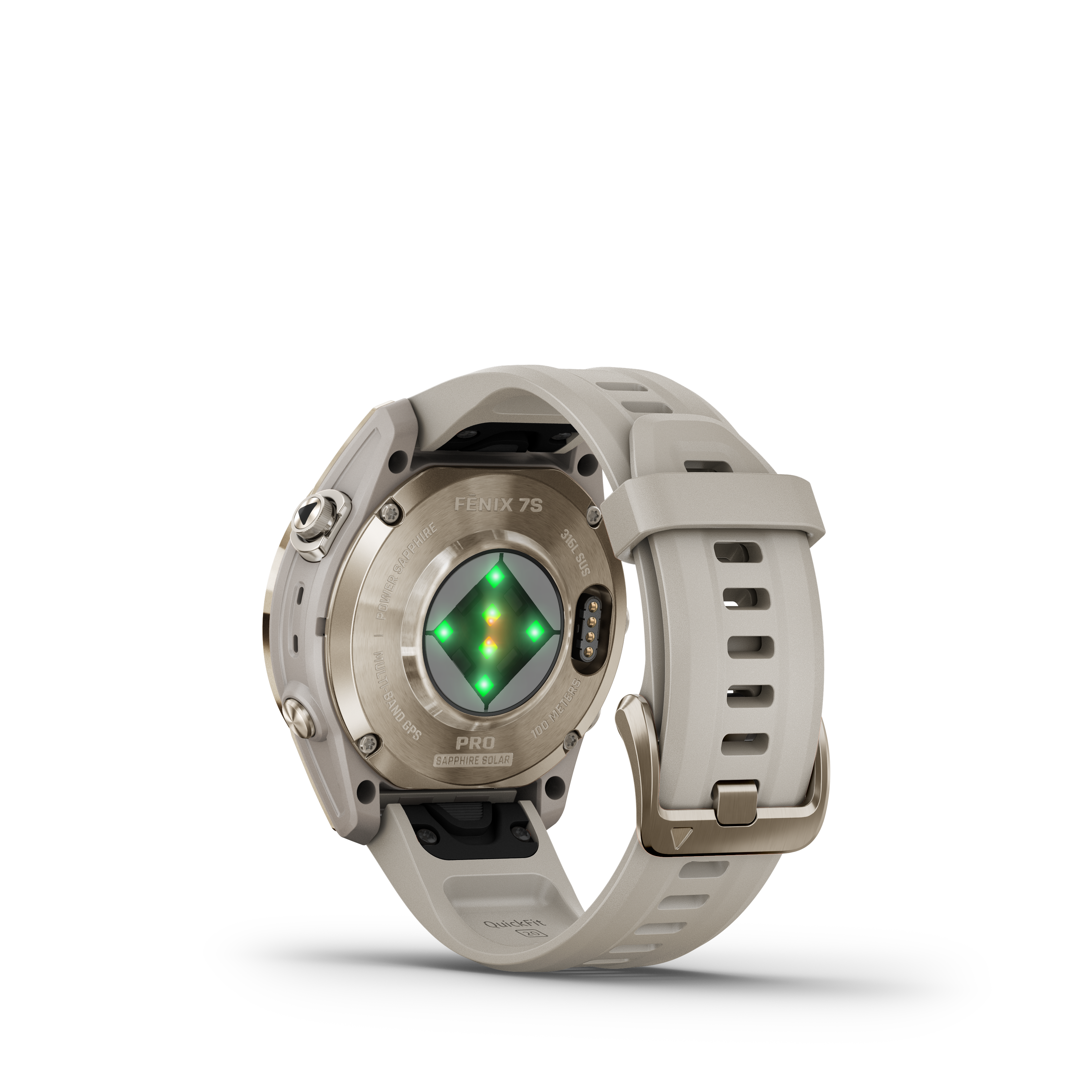 Spordikell fenix 7S PRO Solar Sapphire - Soft Gold Sand