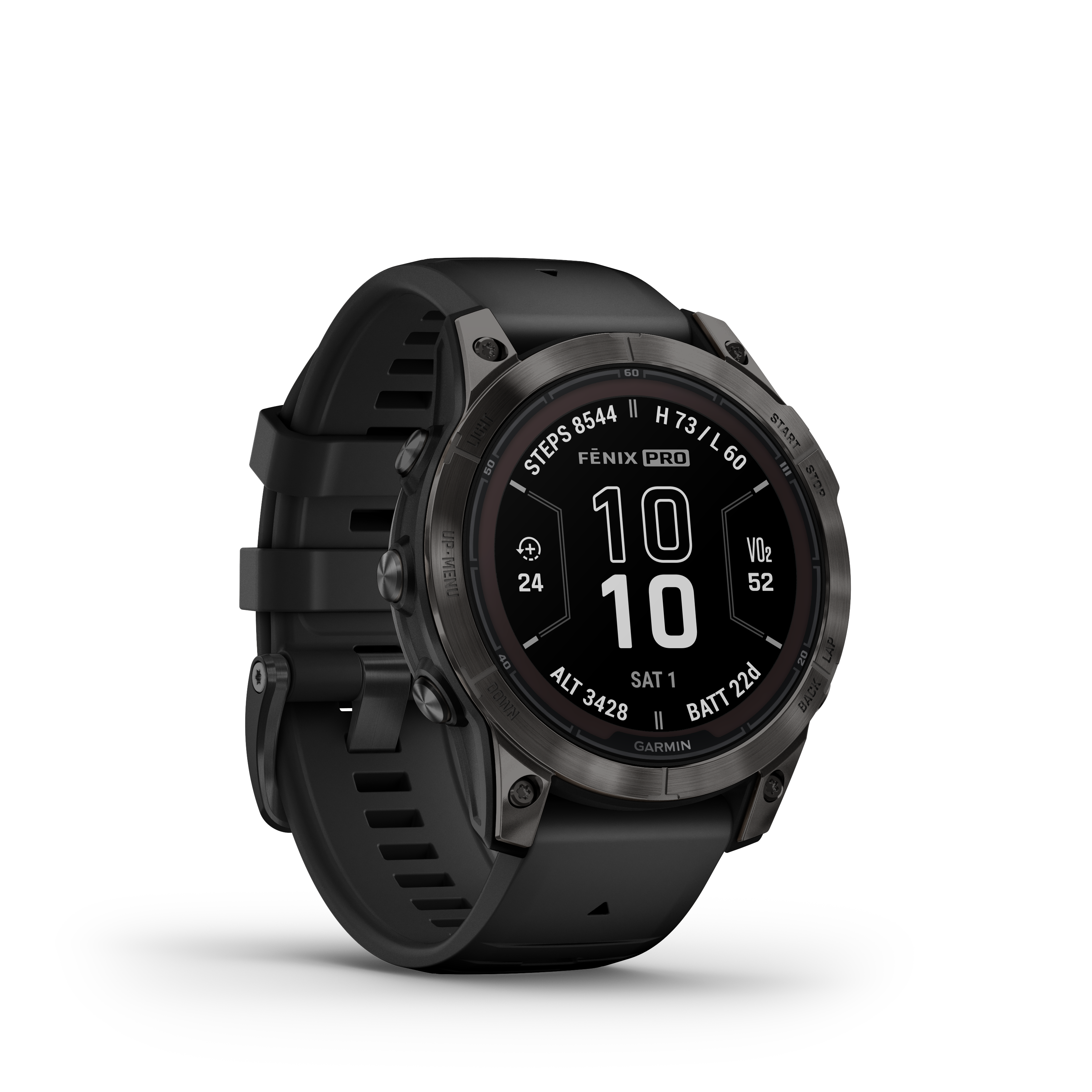 Spordikell fenix 7 PRO Solar Sapphire - Carbon Gray TLC Ti Black