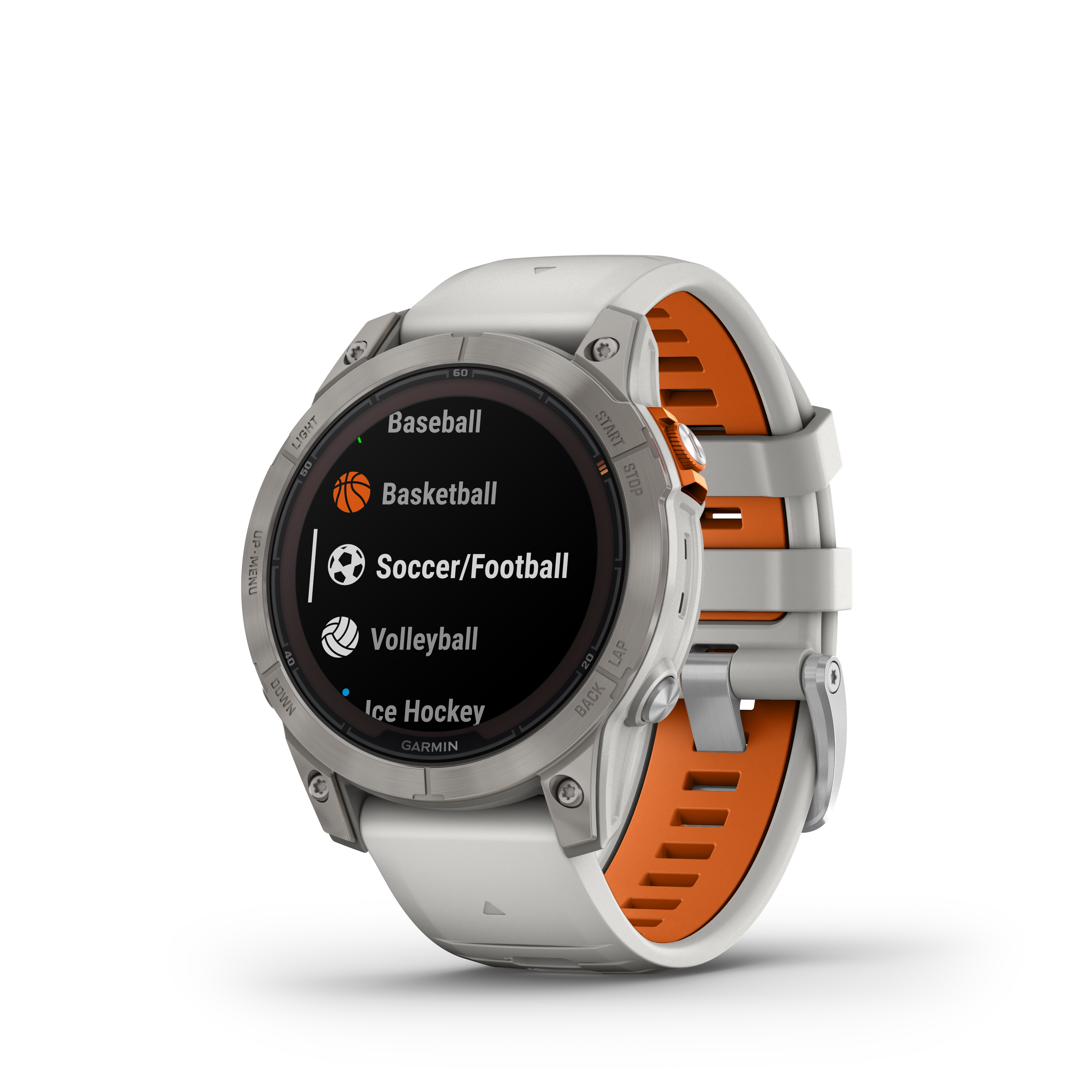 Spordikell fenix 7 PRO Solar Sapphire - Fog Gray Ti Ember Orange