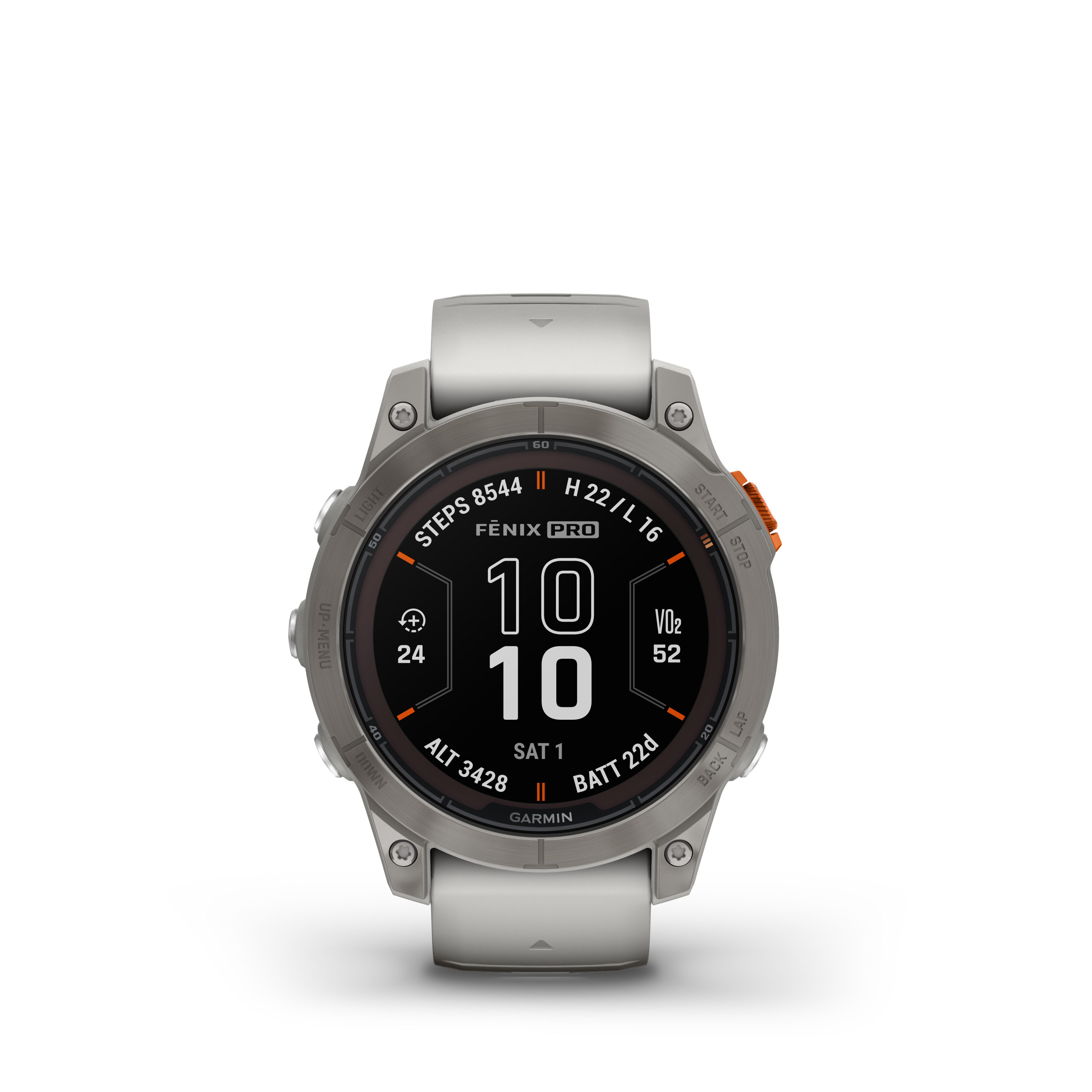 Spordikell fenix 7 PRO Solar Sapphire - Fog Gray Ti Ember Orange