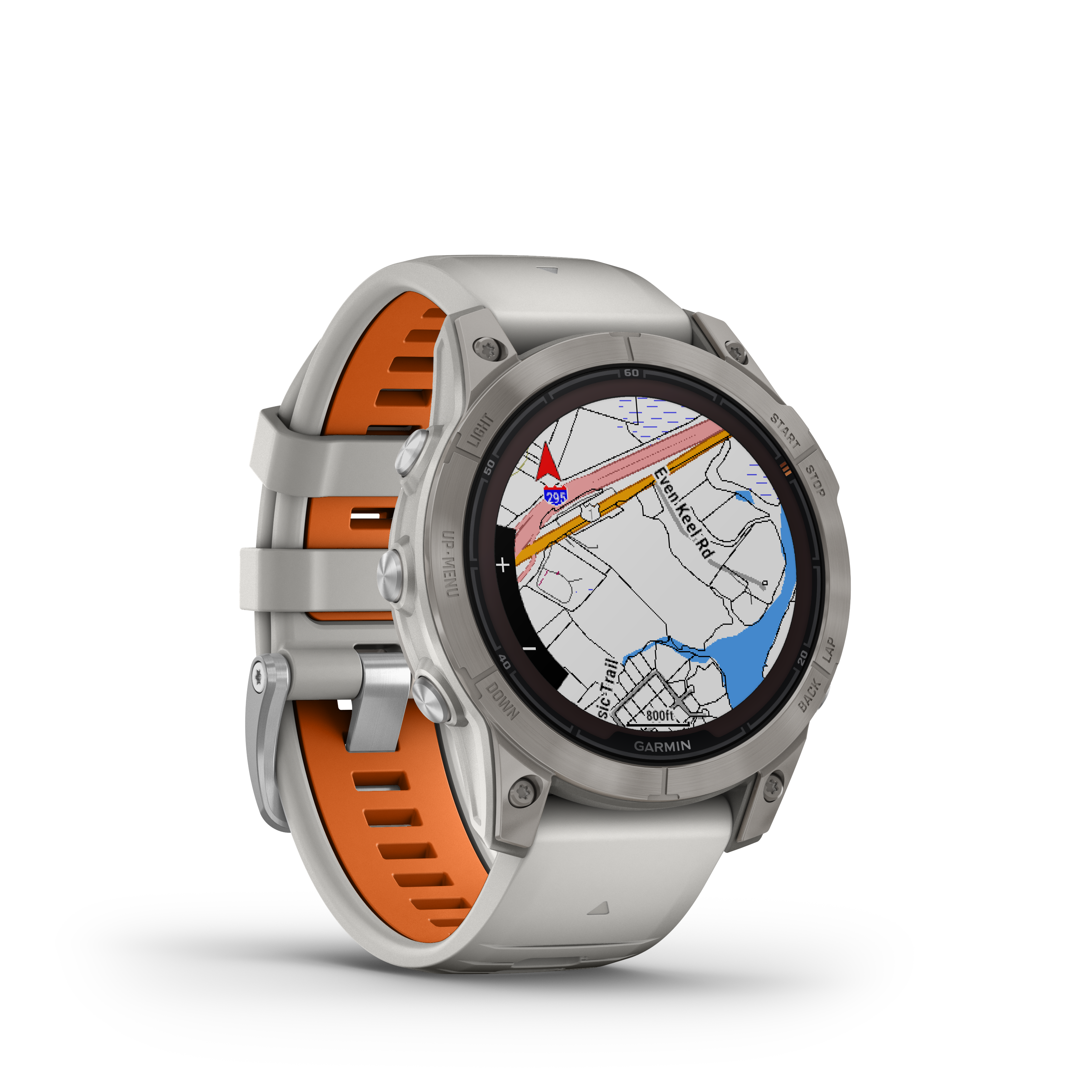Spordikell fenix 7 PRO Solar Sapphire - Fog Gray Ti Ember Orange