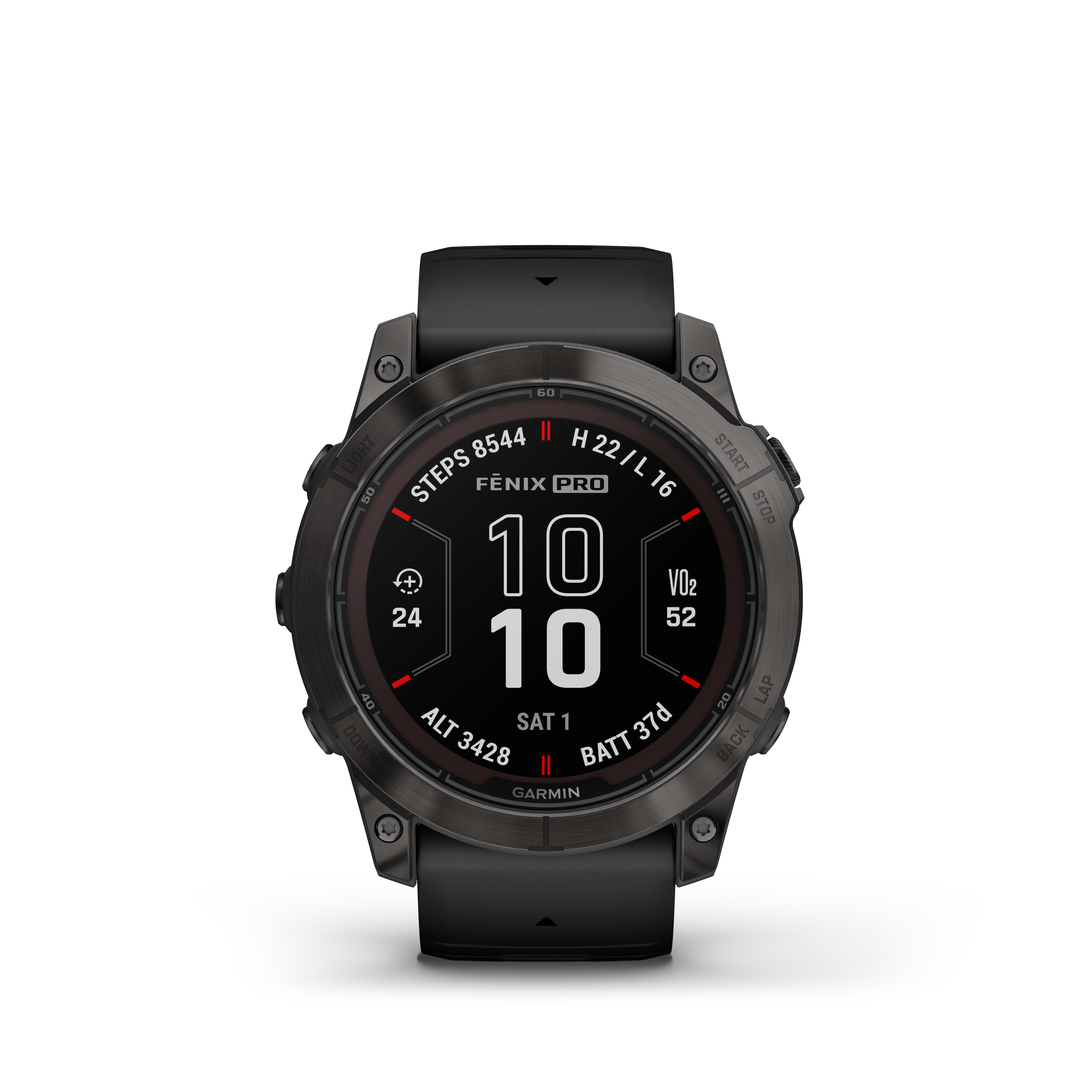 Spordikell fenix 7X PRO Solar Sapphire - Carbon Gray TLC Ti Black