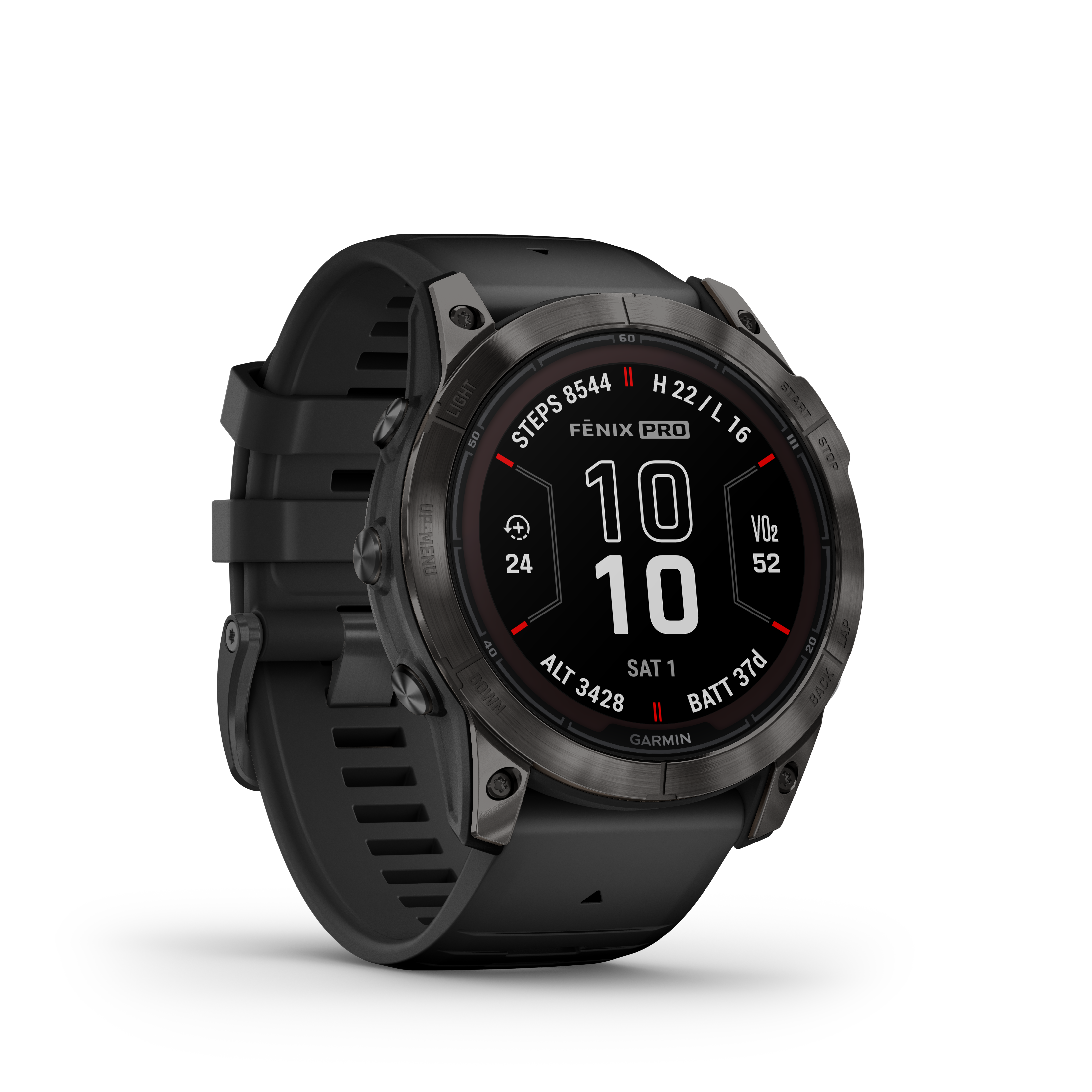 Spordikell fenix 7X PRO Solar Sapphire - Carbon Gray TLC Ti Black
