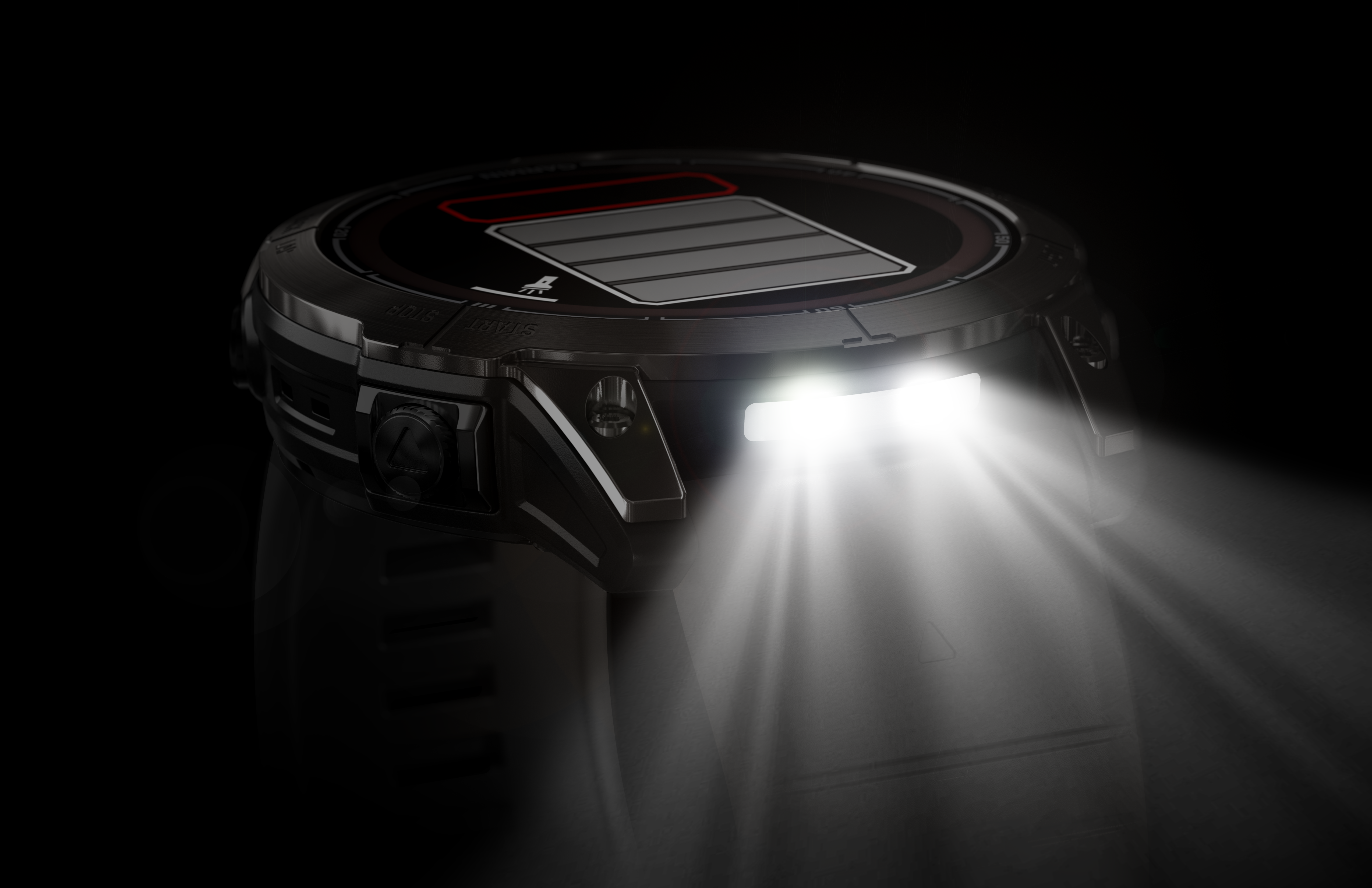Spordikell fenix 7X PRO Solar Sapphire - Carbon Gray TLC Ti Black