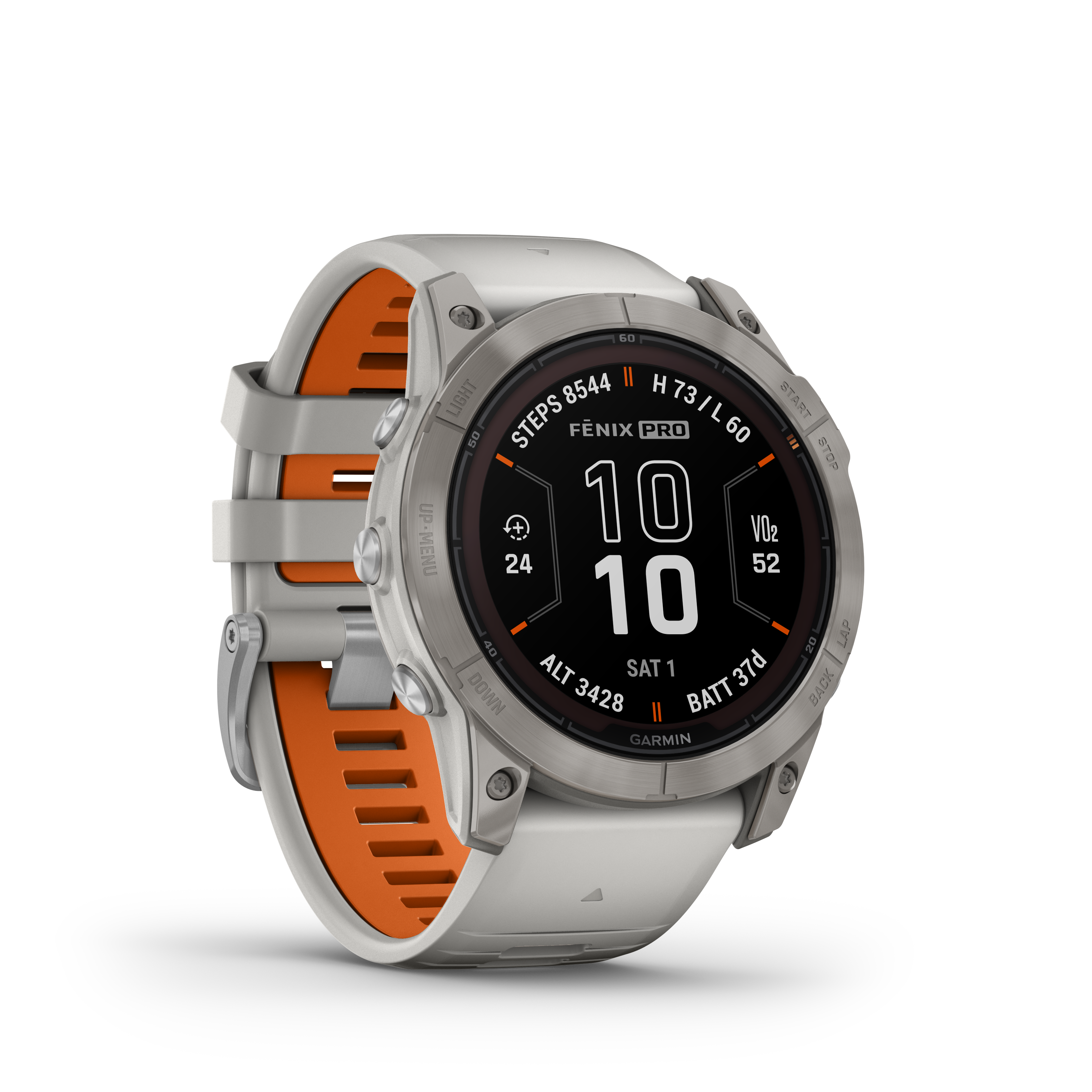 Spordikell fenix 7X PRO Solar Sapphire - Fog Gray Ti Ember Orange