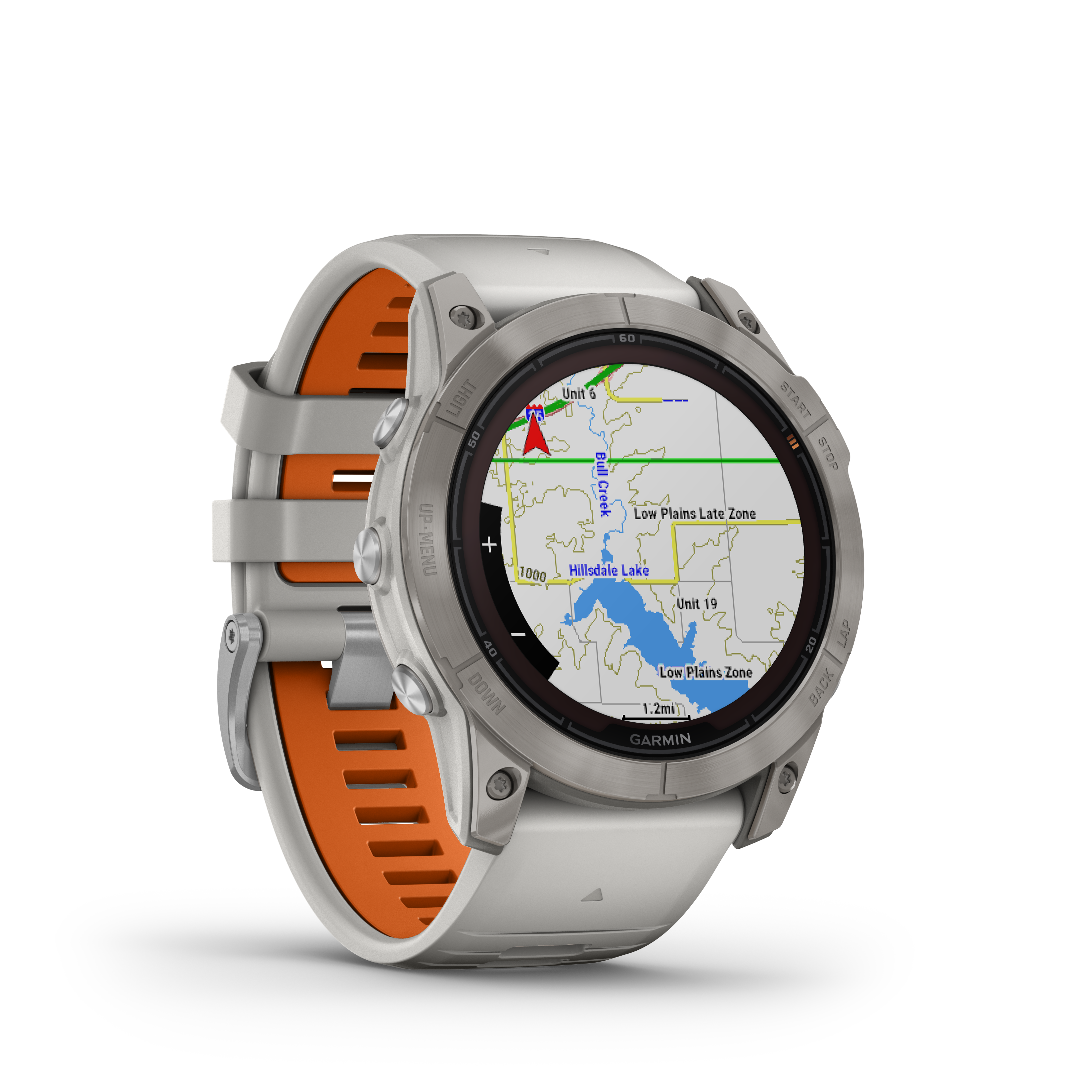 Spordikell fenix 7X PRO Solar Sapphire - Fog Gray Ti Ember Orange