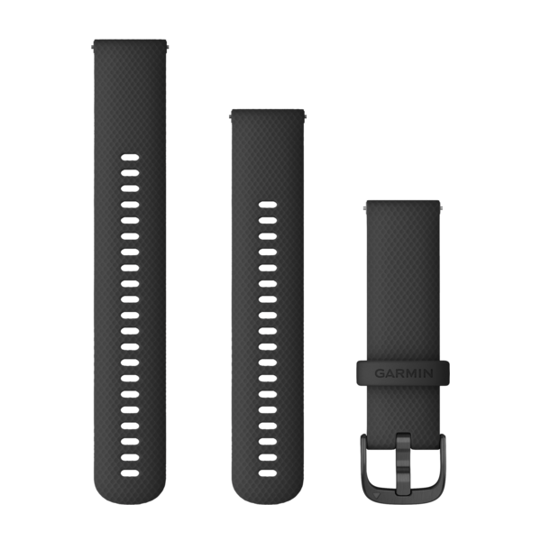 Quick Release kellarihmad (22mm) Silikoon - must/hall 135-226 mm 