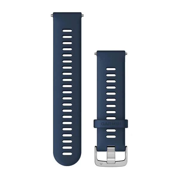 Quick Release kellarihmad (22mm) Silikoon - sinine/hõbe 130-205 mm 