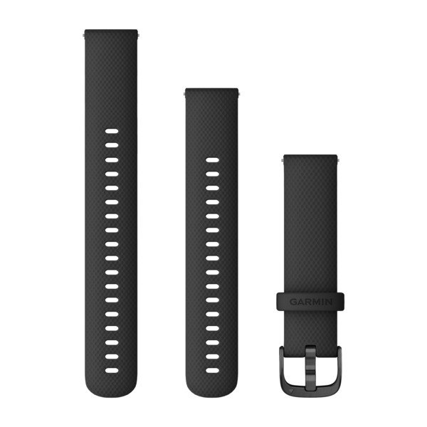 Quick Release kellarihmad (18mm) Silikoon - must/hall 110-195 mm