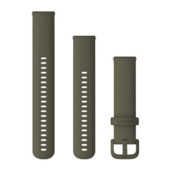 Quick Release silikoon kellarihmad (20mm) Moss 125-190 mm (SQ)