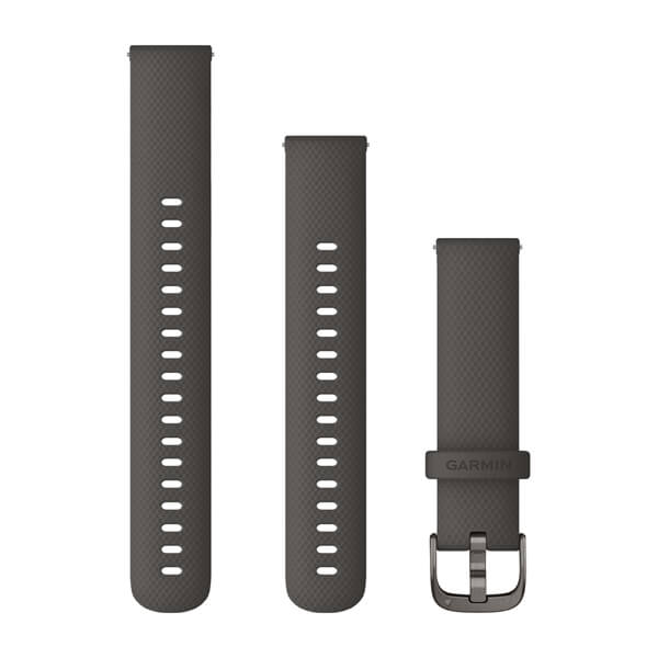 Quick Release kellarihmad (18mm) Silikoon - grafiit/hall 110-195 mm