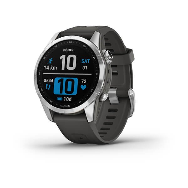 Spordikell fenix 7S Standard - Silver with Graphite Band