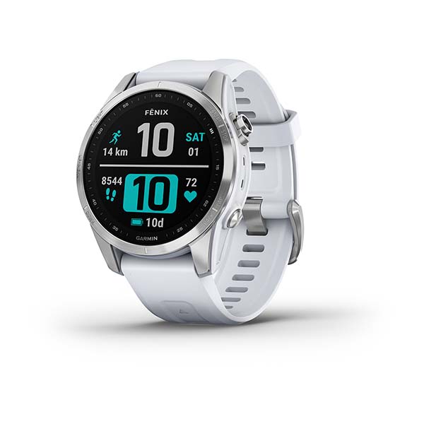 Spordikell fenix 7S Standard - Silver with Whitestone Band