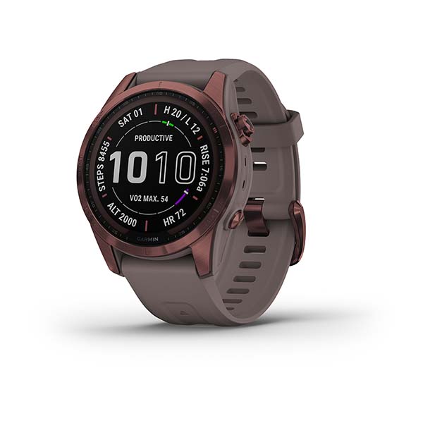Spordikell fenix 7S Sapphire Solar - Dark Bronze Ti Shale Gray Band