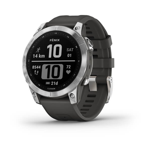Spordikell fenix 7 Standard - Silver Graphite Band