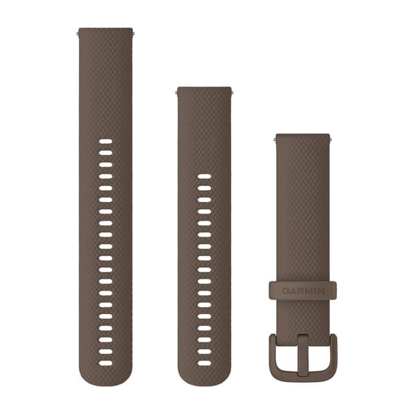 Quick Release silikoon kellarihmad (20mm) Cocoa 125-218 mm