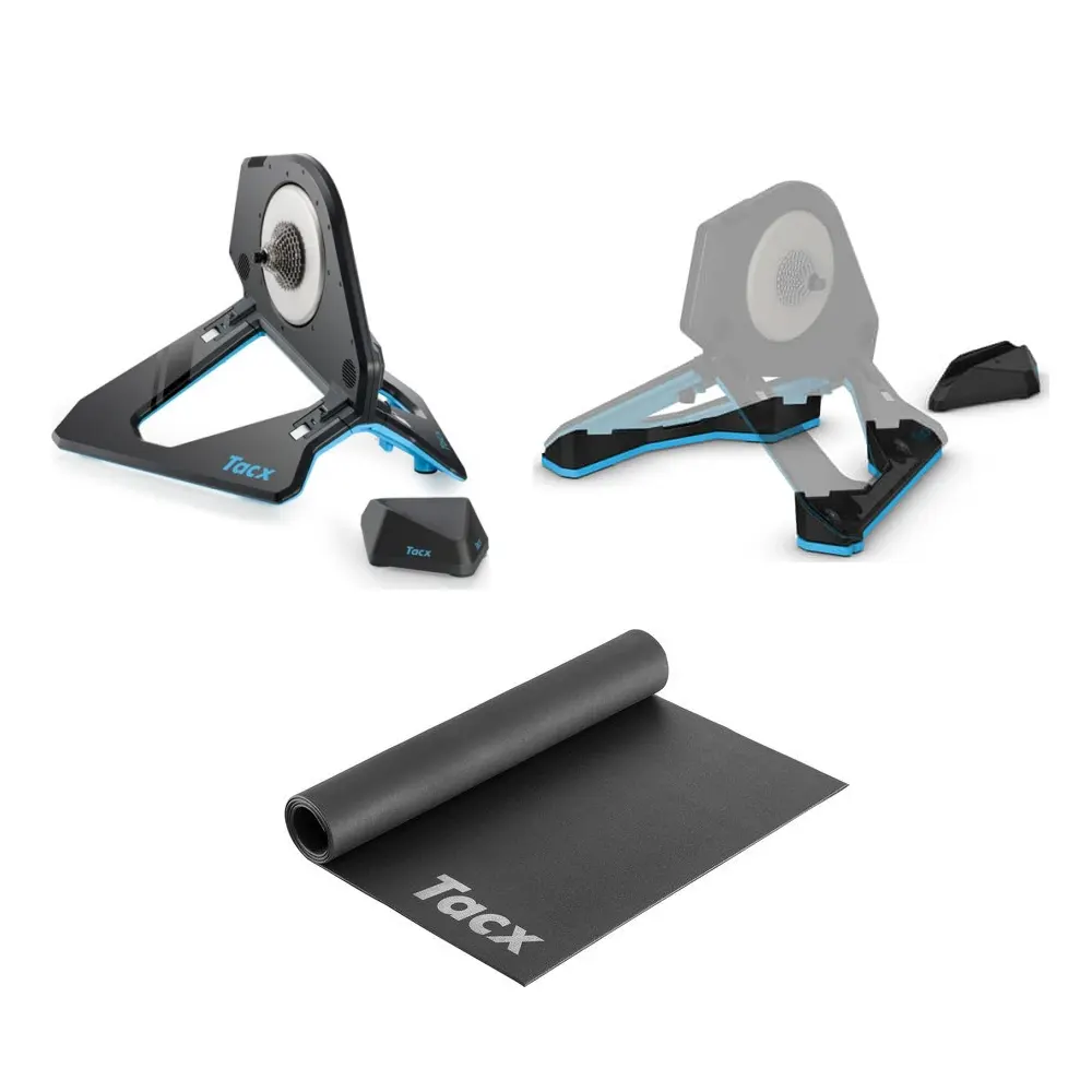 Treeningpukk Tacx NEO 2T Smart, T2875 Motion Plate & treeningmatt PTO Bundle