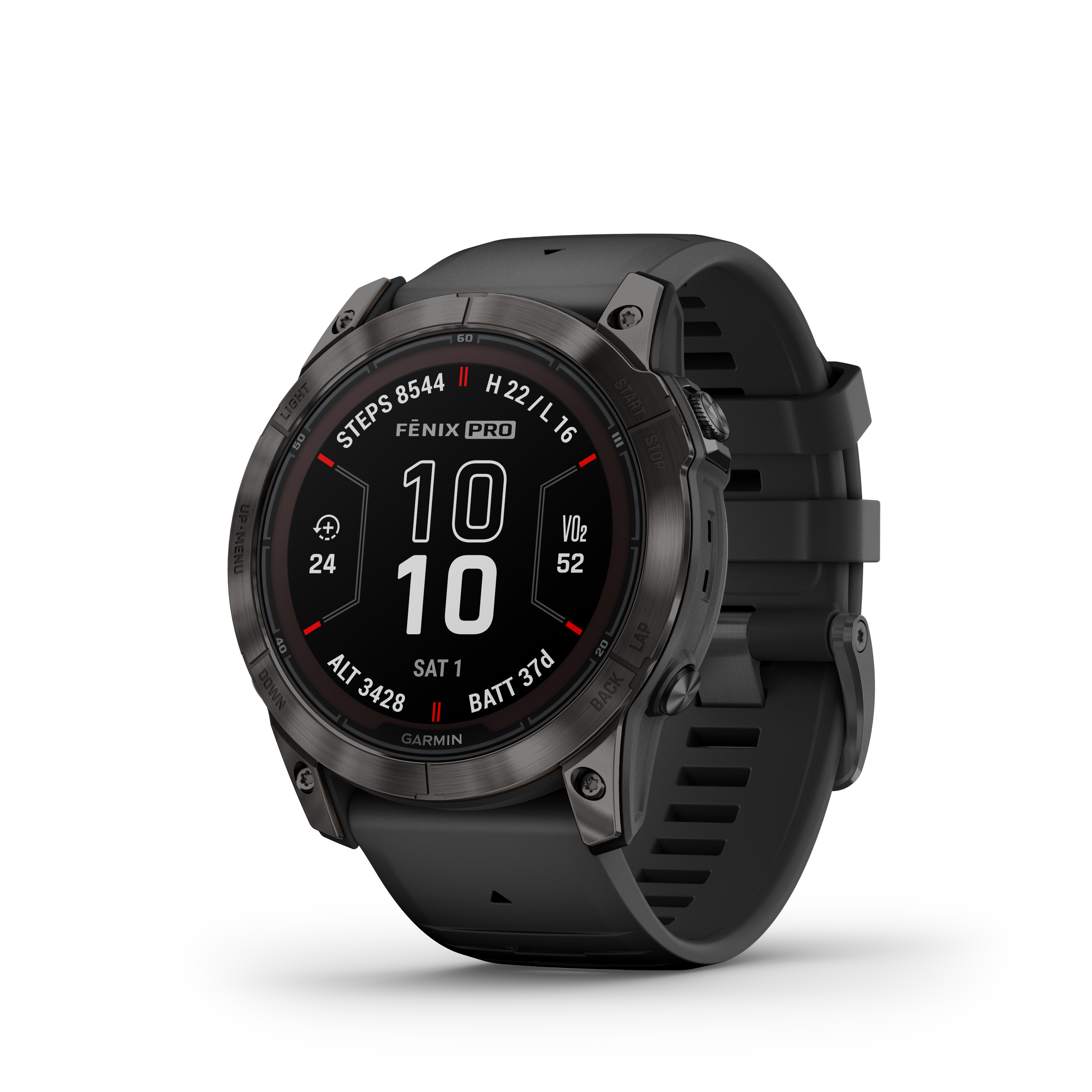 Spordikell fenix 7X PRO Solar Sapphire - Carbon Gray TLC Ti Black