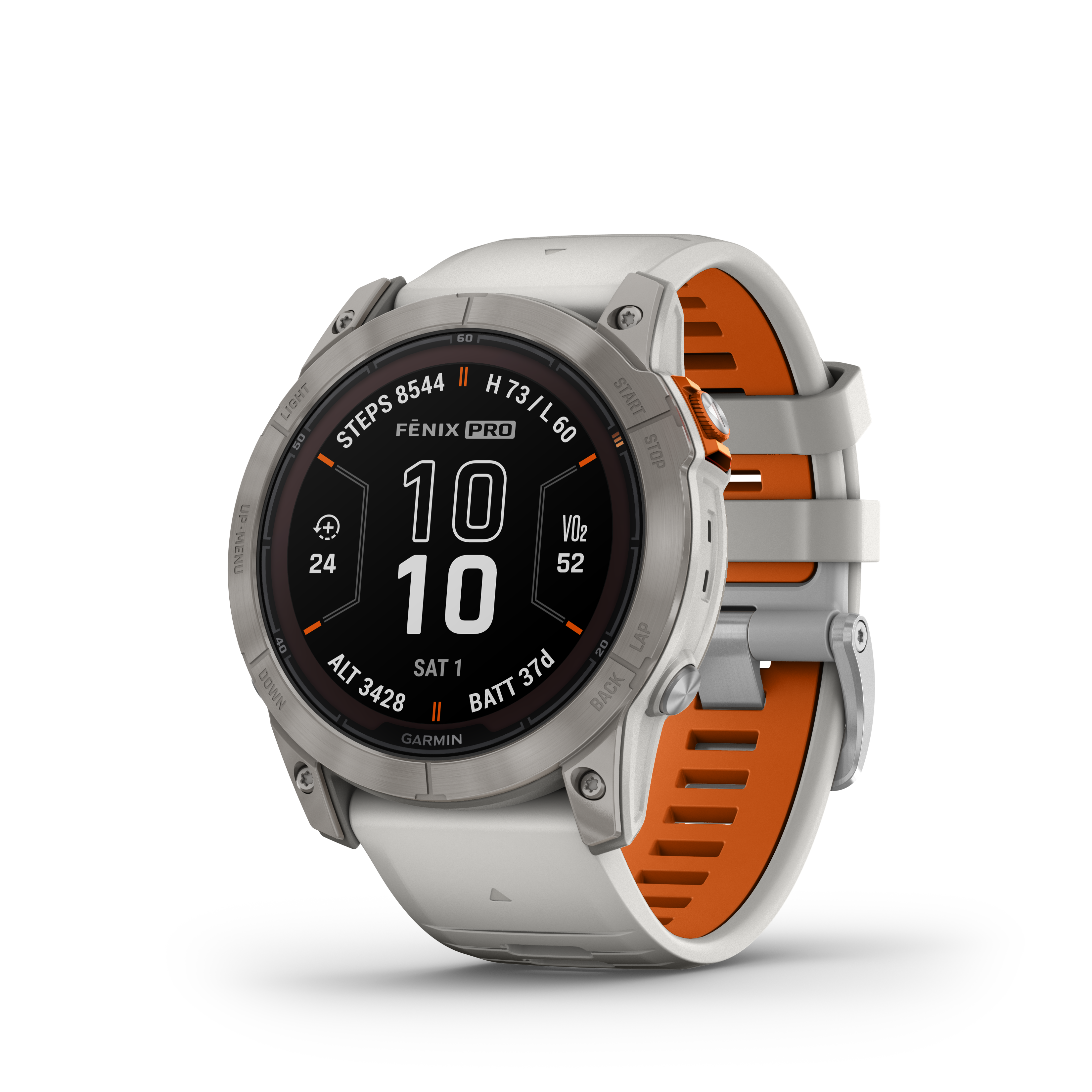 Spordikell fenix 7X PRO Solar Sapphire - Fog Gray Ti Ember Orange