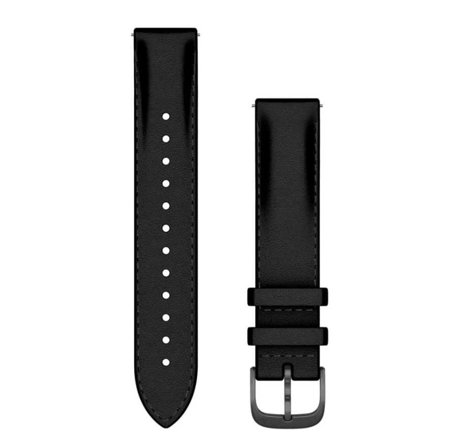 Quick Release kellarihmad (18mm) Nahk - Black