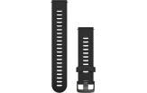 Quick Release silikoon kellarihmad (20mm) Black/Slate 107-196 mm