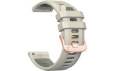 Kellarihmad 20mm kiire kinnitus sand gray/rose gold silikoon