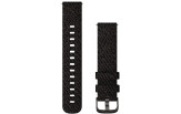 Kellarihm Quick Release (20mm) Black Pepper Woven Nylon with Slate Hardware (VM3/Style) 125-190 mm Nailon - must/hall 125-190 mm