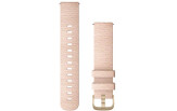 Kellarihm Quick Release (20mm) Blush Pink Woven Nylon with Light Gold Hardware (VM3/Style) 125-190 mm Nailon - roosa/kuld 125-190 mm