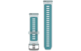 Quick Release kellarihmad (22mm) Silikoon - Translucent Whitestone/Turquoise