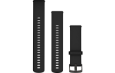 Quick Release kellarihmad (22mm) Silikoon - Black/Slate